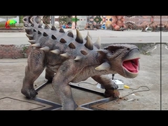 Ankylosaurus Animatronic de tamaño natural del dinosaurio Animatronic realista del parque temático