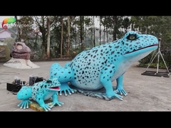Rana falsa realista azul 50hz 60hz de los animales Animatronic realistas robóticos gigantes
