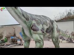 Modelo realista For Jurassic del dinosaurio Animatronic del tamaño del parque temático el 12M Animatronic Brontosaurus Life