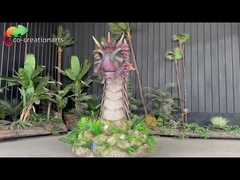 Parque temático del dragón animatrónico decoración tamaño realista modelo de dragón