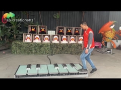 Piano animatrónico Pollo para granja Equipo interactivo de juegos de pollo para juegos al aire libre