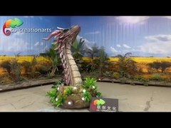 Parque temático del dragón animatrónico decoración tamaño realista modelo de dragón