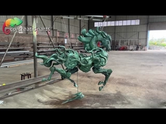 Caballo mecánico personalizado para decoración de museos Centro comercial