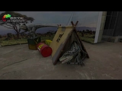 3 metros modificaron los dinosaurios para requisitos particulares Animatronic de tamaño natural robóticos para el parque de atracciones