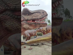 Animación de tamaño natural Dinosaurio T-Rex Modelo realista de dinosaurio para parque de diversiones