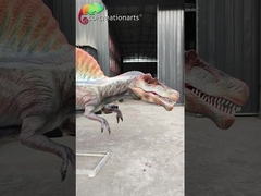 Parque temático Tamaño de la vida Dinosaurios Animatrónicos Spinosaurus Para parque de diversiones parque de juegos