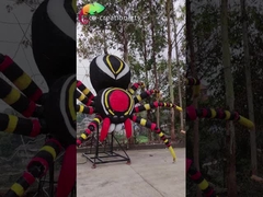 Araña Animatronic gigante del jardín botánico con el sonido vivo de tamaño natural de la web