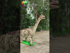 Brachiosaurus jurásico del dinosaurio Animatronic de tamaño natural de la prenda impermeable para el parque de atracciones