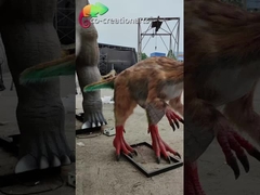 Dinosaurio artificial Sun de Realistic Animatronic Dinosaur del modelo de Oviraptor resistente