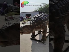 Dinosaurio del CE los 5M Animatronic Ankylosaurus Artificial para la exposición del centro comercial