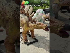 Stegosaurus de tamaño natural Animatrónico Dinosaurios de aspecto realista Para decoración de parques temáticos