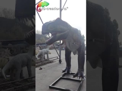 Fibra de vidrio T Animatronic Rex Theme Park Dinosaurs Customized de Sunproof