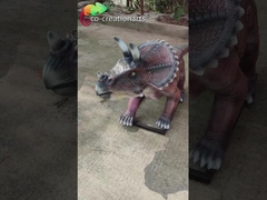 Hidrófugo Animatronic del Triceratops del dinosaurio de la fibra de vidrio al aire libre del patio