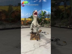 Dinosaurio animatrónico realista animatrónico velociraptor