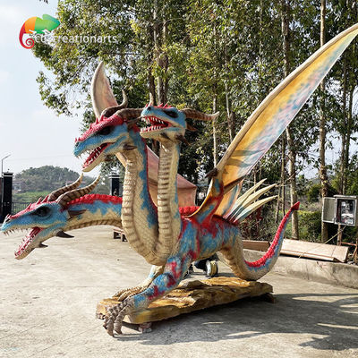 Un buen precio. Dragones animatrónicos artificiales para la decoración de parques temáticos en línea
