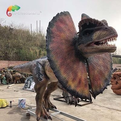 comprar Dilophosaurus de tamaño natural del dinosaurio de Animatonic del parque de atracciones de la fábrica Animatronic del Dilophosaurus online manufacture