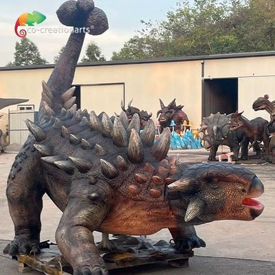 comprar Modelo realista For Amusement Park del dinosaurio del Ankylosaurus Animatronic de tamaño natural de los dinosaurios del parque temático online manufacture