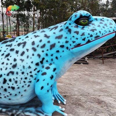 Rana falsa realista azul 50hz 60hz de los animales Animatronic realistas robóticos gigantes