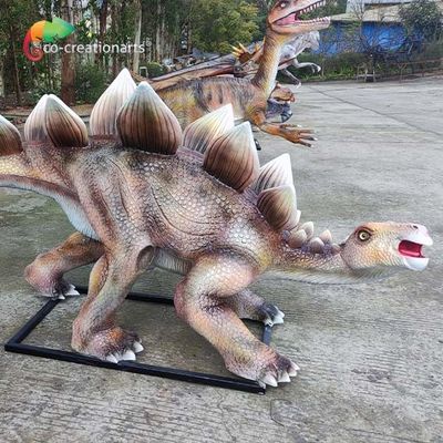 Estatua Animatronic Animatronic del Stegosaurus de la fibra de vidrio a prueba de agua de la reproducción