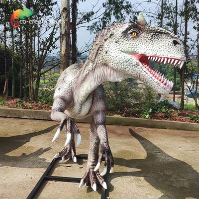 Allosaurus de tamaño natural Eco Animatronic de los animales grandes de la fibra de vidrio del parque de atracciones amistoso