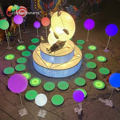 Juego interactivo Panda Lantern de la nota de la música