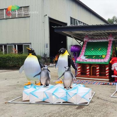 Resistencia a las inclemencias del tiempo china de la linterna del pingüino de las linternas del festival del parque del acuario