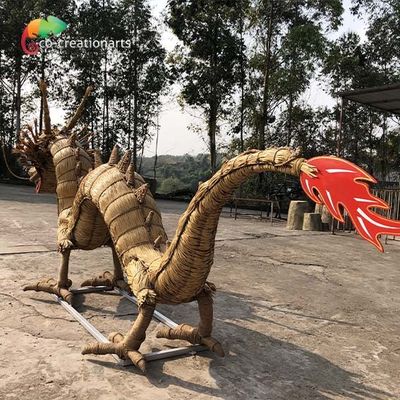 comprar Animatronics por encargo Straw Handmade Dragon del marco de acero online manufacture