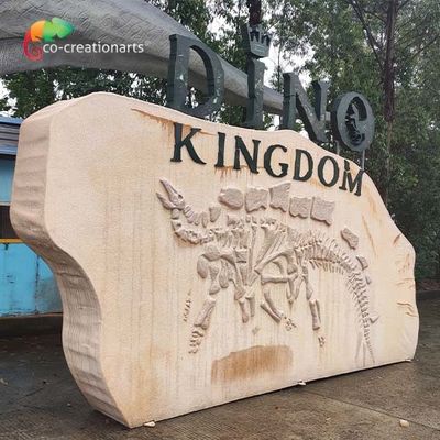 comprar Fibra de vidrio por encargo Logo For Amusement Park Decoration del Animatronics del agua anti online manufacture