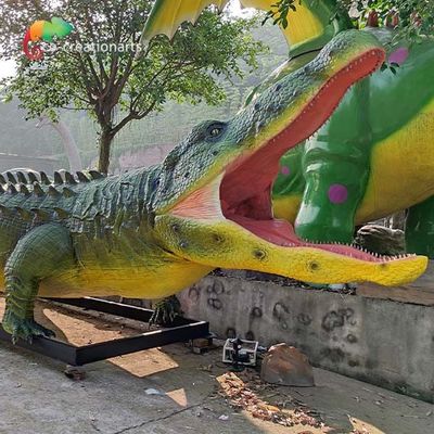 Un buen precio. Prenda impermeable de tamaño natural del cocodrilo de los animales Animatronic realistas de la exposición del parque zoológico en línea