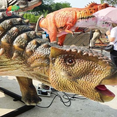 Dinosaurio del CE los 5M Animatronic Ankylosaurus Artificial para la exposición del centro comercial