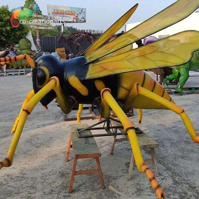 Insectos realistas de los insectos Animatronic gigantes de la prenda impermeable para la exposición botánica