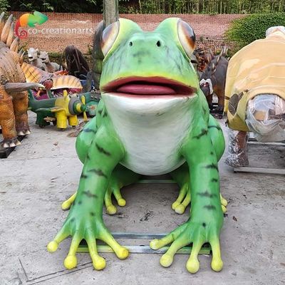 Animales Animatronic gigantes modificados para requisitos particulares de la rana realistas para la exposición de la diversión