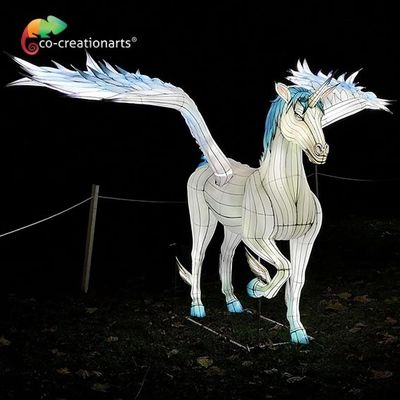 comprar Criatura mítica occidental Unicorn Lantern Colorful Outdoor Lanterns 110V 220V online manufacture