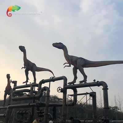 comprar Modelos realistas de impermeabilización Animatronic del dinosaurio del Velociraptor al aire libre de la decoración online manufacture