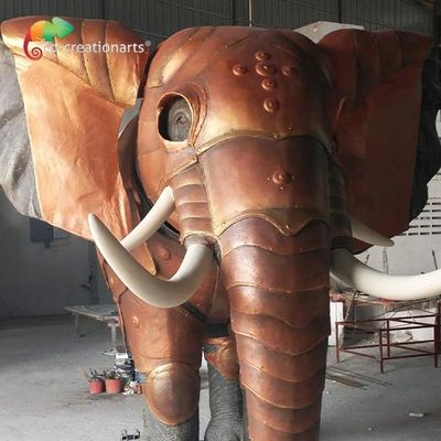 comprar Mall Decoration Custom Made Animatronics Fiberglass Elephant Statue 4.5 meters online manufacture