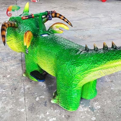 Coche eléctrico interactivo del equipo del patio del dinosaurio del parque de atracciones del arreglo para requisitos particulares