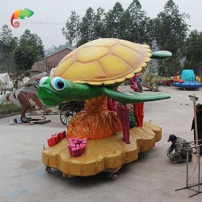 El festival que celebra los flotadores animales divertidos del desfile del Chelonia lleva resistencia