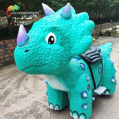 Color azul Dinosaurio con batería Ride on wear Resistencia