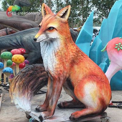 comprar 1,6 metros de la altura de Fox Animatronic de la fibra de vidrio para el patio online manufacture