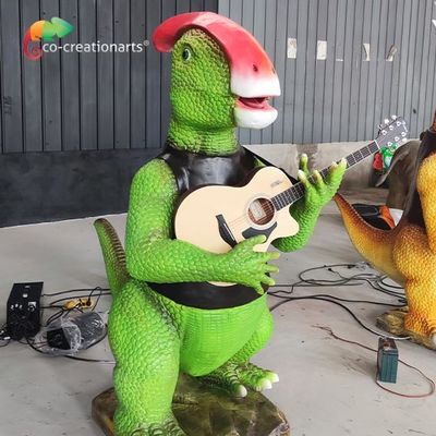 comprar Los dinosaurios Animatronic de tamaño natural al aire libre congriegan 1,8 miden la altura para el parque del dinosaurio online manufacture