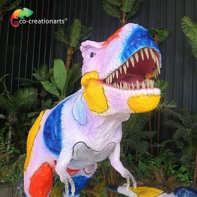 Sonido modificado para requisitos particulares familia Animatronic de tamaño natural del dinosaurio del parque de atracciones