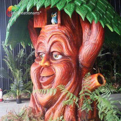 El parque de atracciones modificó la altura Animatronic de 3M para requisitos particulares del árbol que hablaba