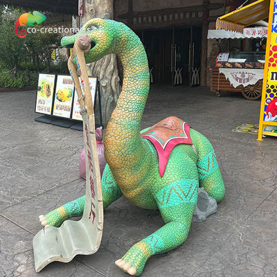 Fibra de vidrio de dinosaurio animatrónico de alta durabilidad