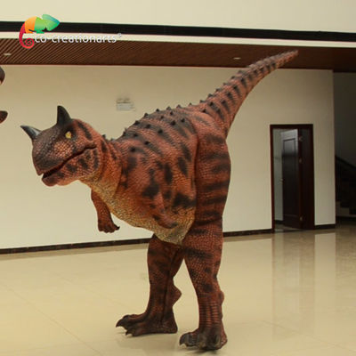 ZTE personalizado traje de dinosaurio Carnotaurus para la atracción del parque de dinosaurios