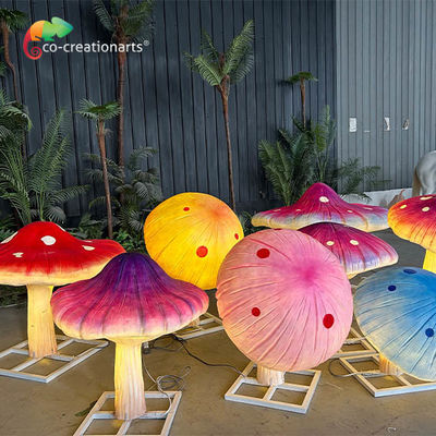 comprar Animatrónica de iluminación de fibra de vidrio de tamaño gigante impermeable hongo para la decoración de parques temáticos online manufacture