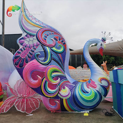 Cisne Decorativo Festival Chino Linternas Iluminación Con Fuente de Luz Led Festival de luces