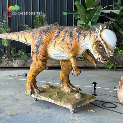 Un buen precio. Dinosaurio animatrónico de tamaño natural Simulado Pachycephalosaurus Batalla por la atracción de tema Jurásico en línea