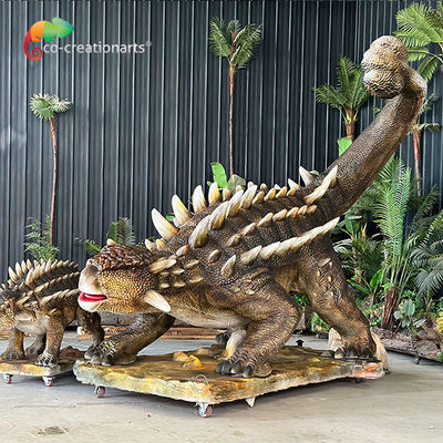 comprar Tamaño de vida Anquilosaurio animatrónico Simulación de dinosaurios para la atracción jurásica online manufacture