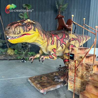 Animatrónico T-Rex de tamaño natural máquina de deshacerse de dinosaurios equipo de juego para niños
