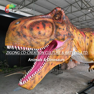 Dinosaurios animatrónicos gigantes de 18 metros T-Rex para la decoración del parque temático